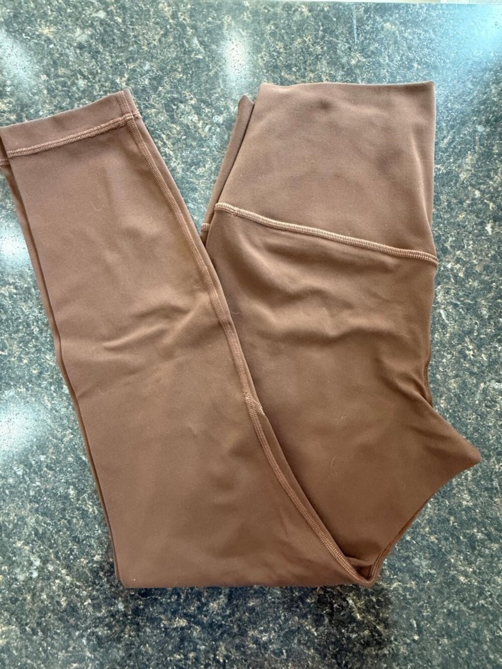 Lululemon Align High Rise Pant 25" Size 10 Java Brown Nulu Yoga Leggings W5CT3S